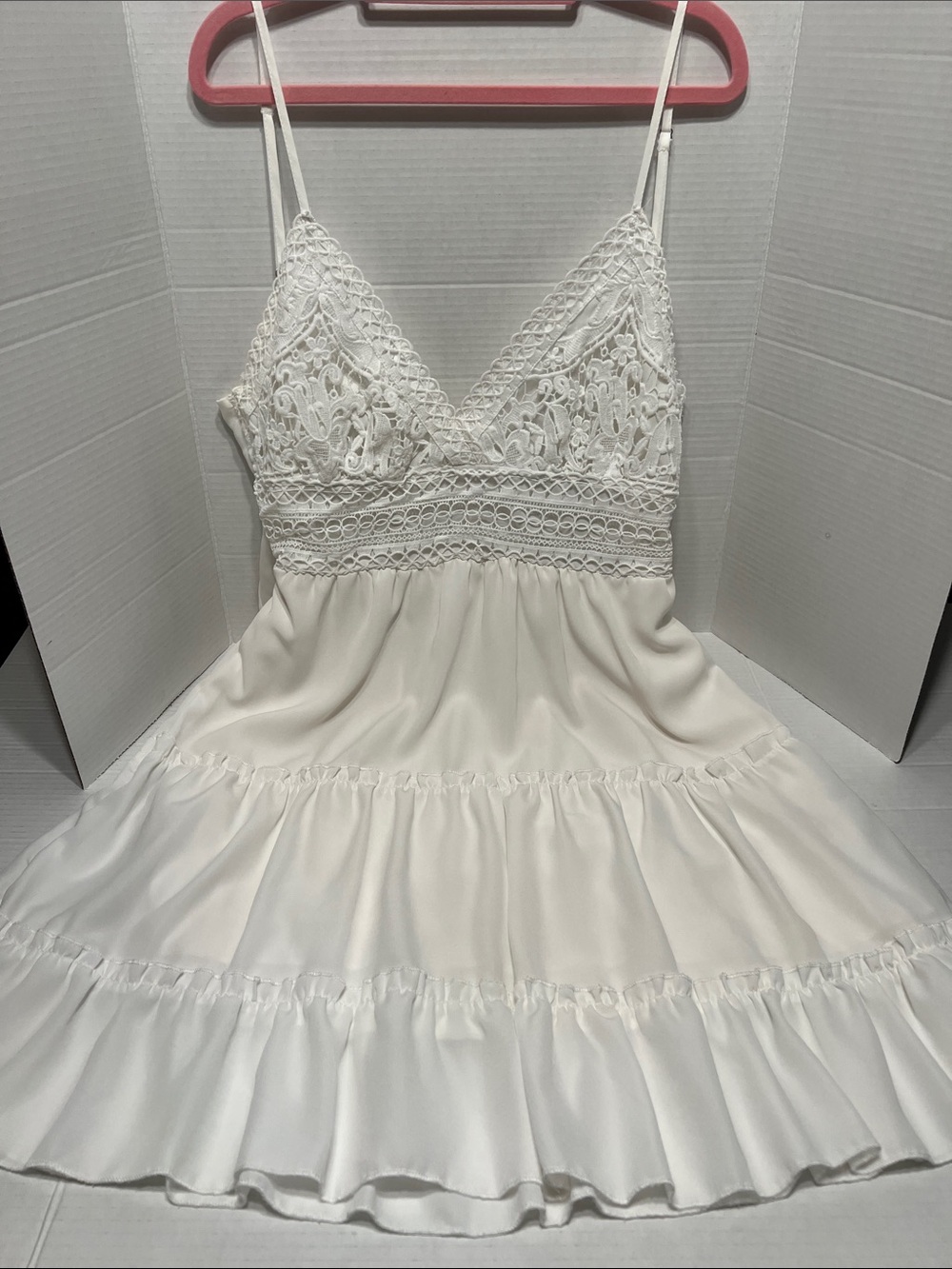 Ecowish white sundress with tie back